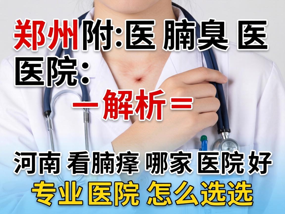 郑州附医腋臭医院解析，河南看腋臭哪家医院好，专业医院怎么选