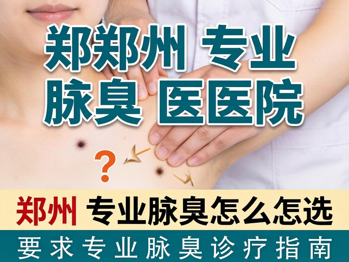 郑州专业腋臭医院怎么选？郑州专业腋臭诊疗指南