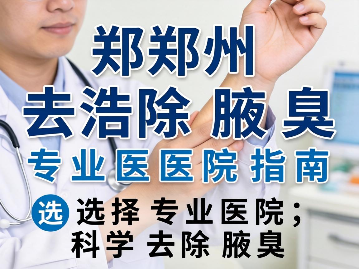 郑州去除腋臭专业医院指南，选择专业医院，科学去除腋臭
