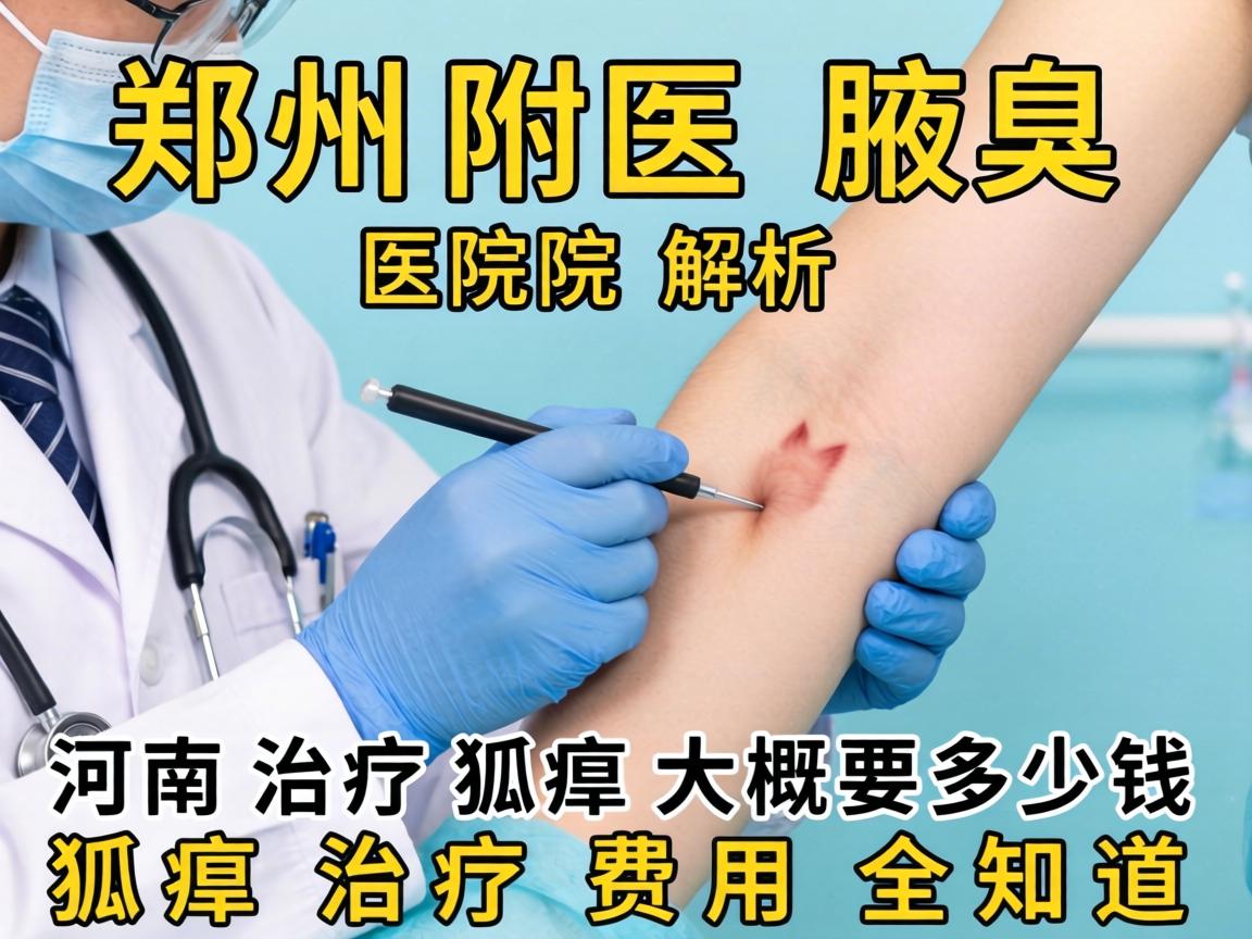 郑州附医腋臭医院解析，河南治疗狐臭大概要多少钱，狐臭治疗费用全知道