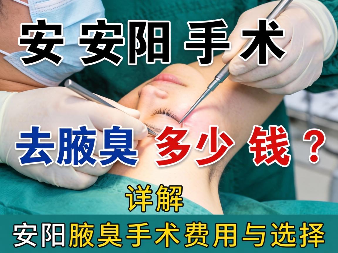 安阳手术去腋臭多少钱？详解安阳腋臭手术费用与选择