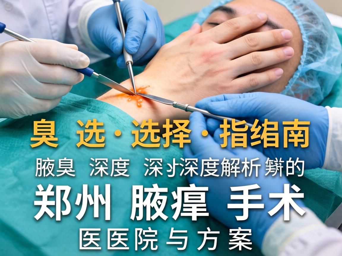 腋臭手术选择指南，深度解析郑州腋臭手术的医院与方案
