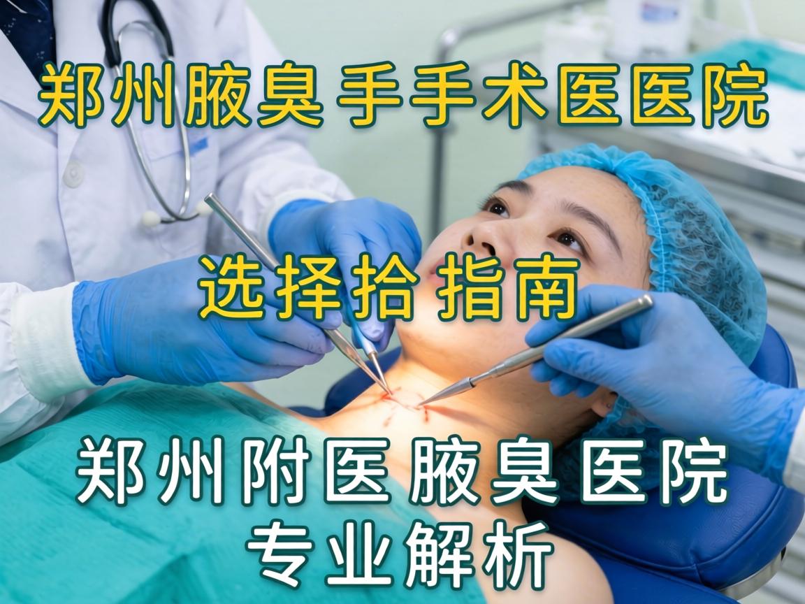 郑州腋臭手术医院选择指南，郑州附医腋臭医院专业解析