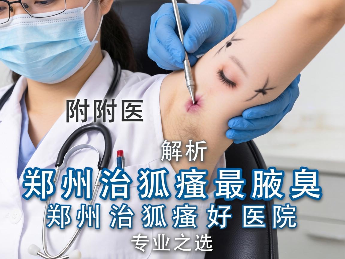 郑州附医腋臭医院解析，郑州治狐臭最好医院的专业之选