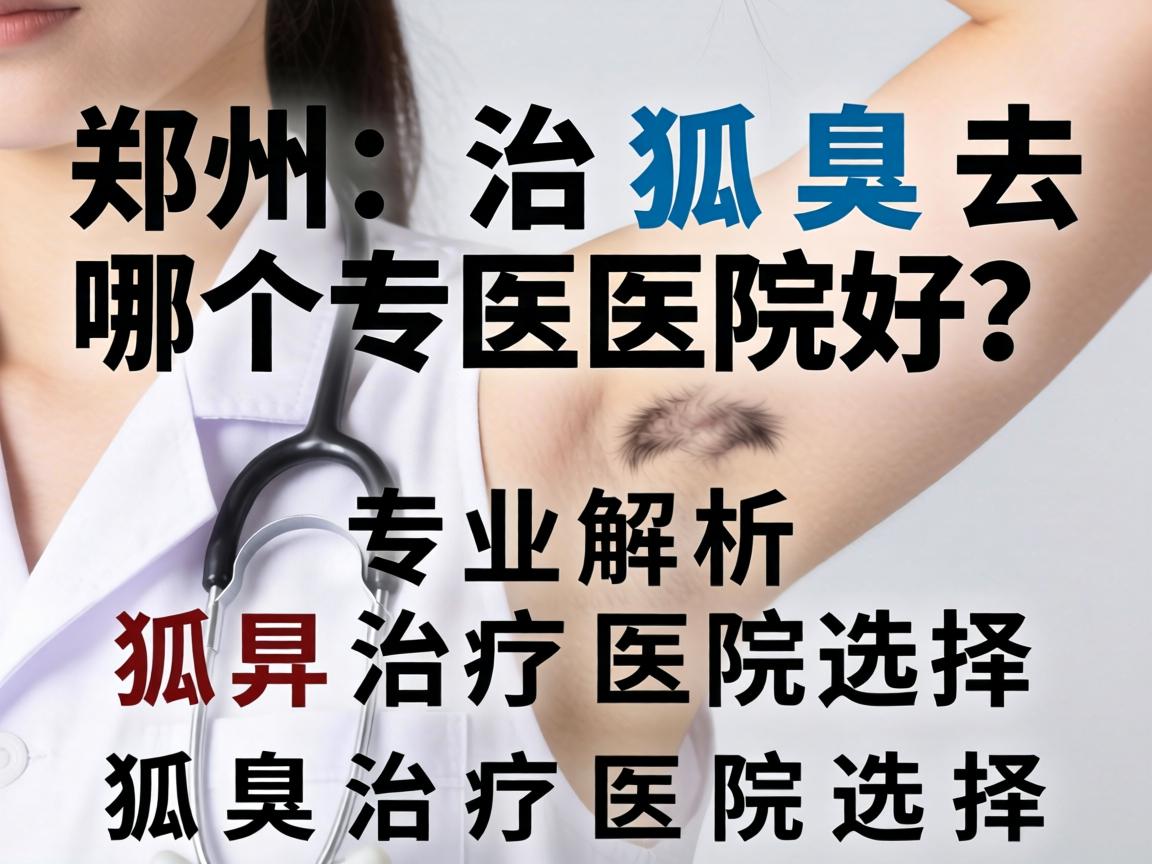 郑州治狐臭去哪个医院好？专业解析狐臭治疗医院选择