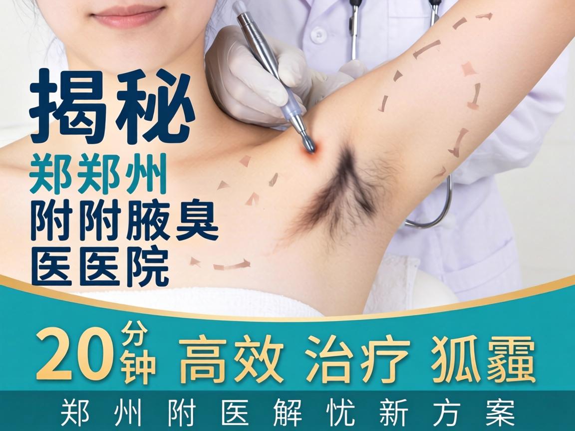 揭秘郑州附医腋臭医院，20分钟高效治疗狐臭，郑州附医解忧新方案