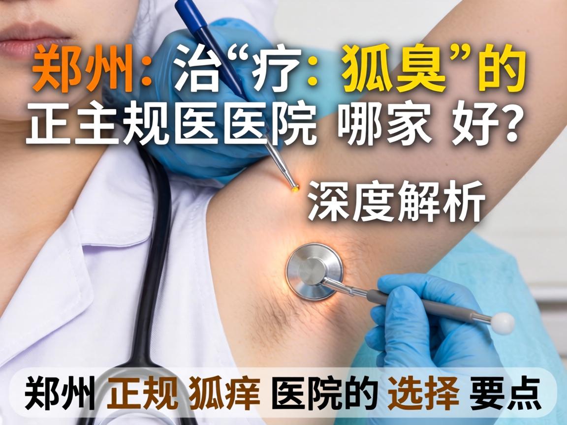 郑州治疗狐臭的正规医院哪家好？深度解析郑州正规狐臭医院的选择要点