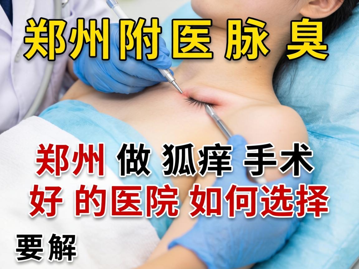 郑州附医腋臭医院解析，郑州做狐臭手术好的医院如何选择