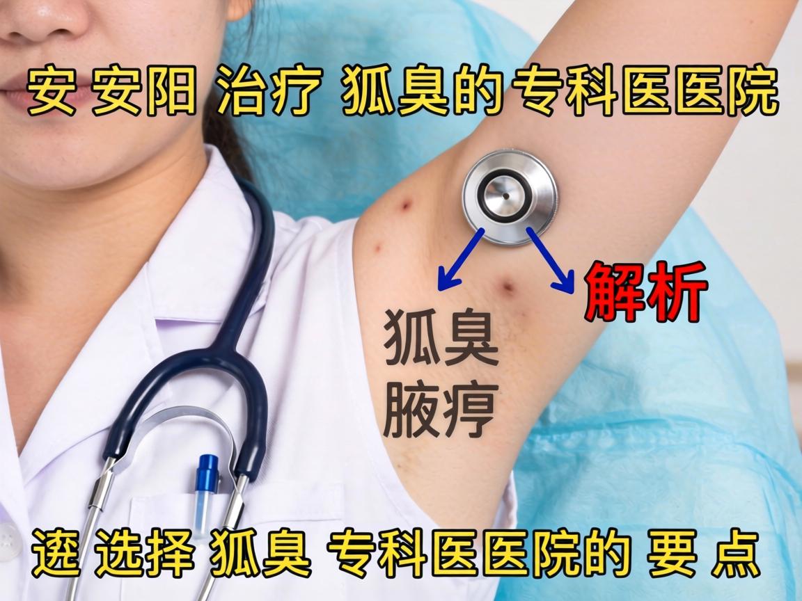 安阳治疗狐臭的专科医院解析，选择狐臭专科医院的要点