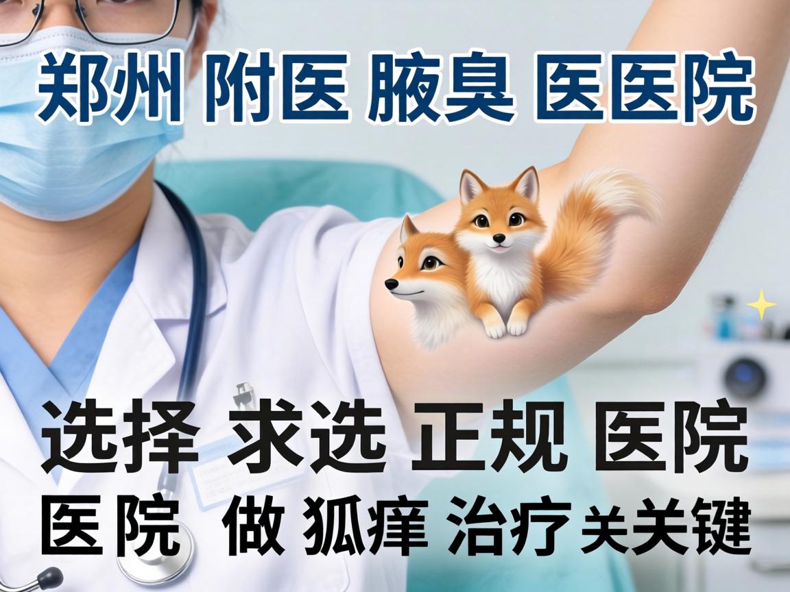 郑州附医腋臭医院解析，选择正规医院做狐臭治疗的关键