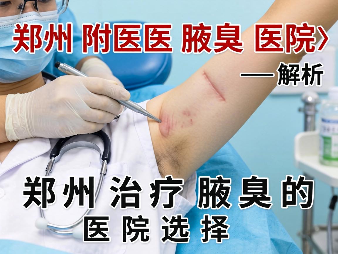 郑州附医腋臭医院解析，郑州治疗腋臭的医院选择