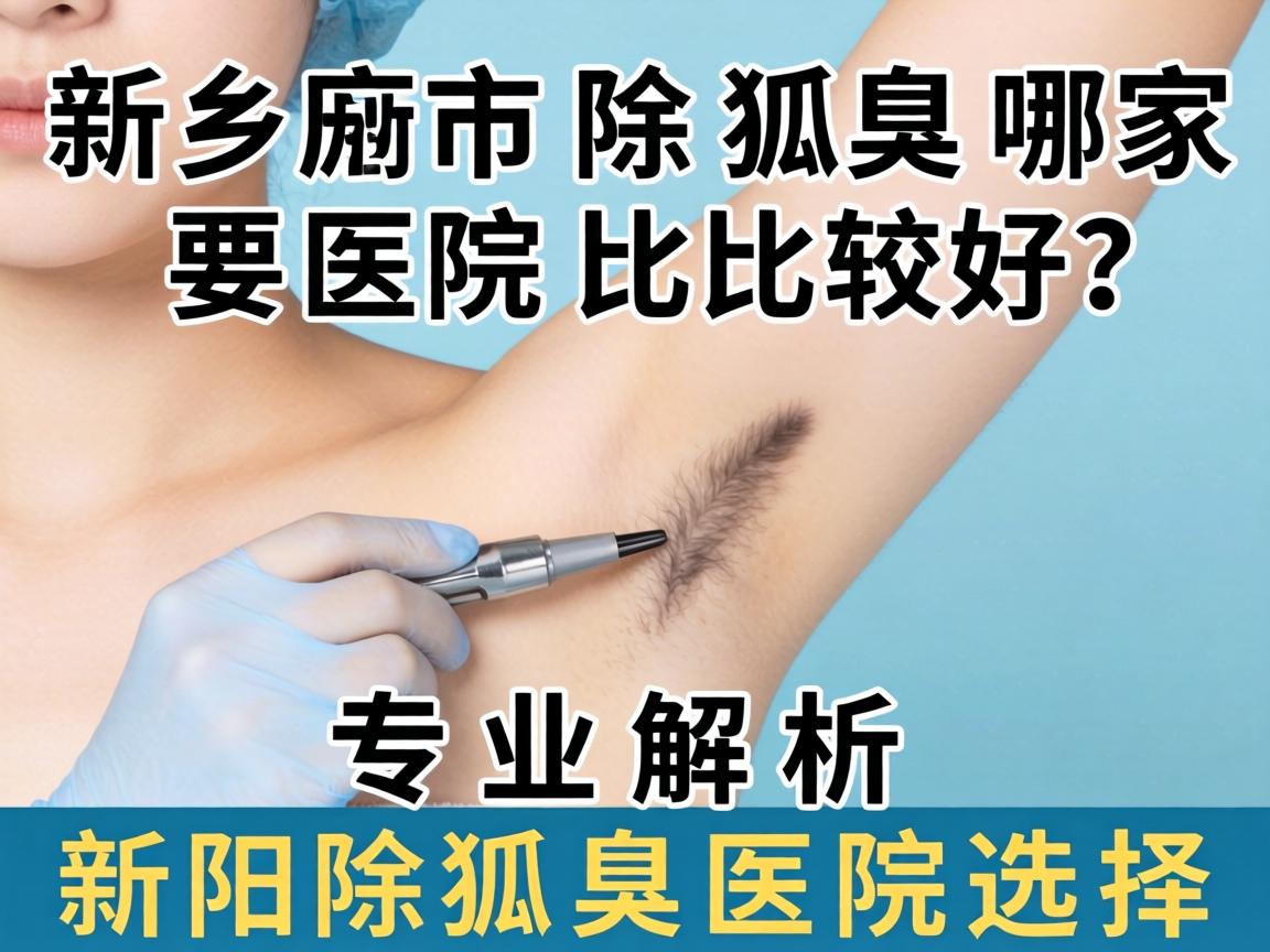 新乡市除狐臭哪家医院比较好？专业解析新乡除狐臭医院选择