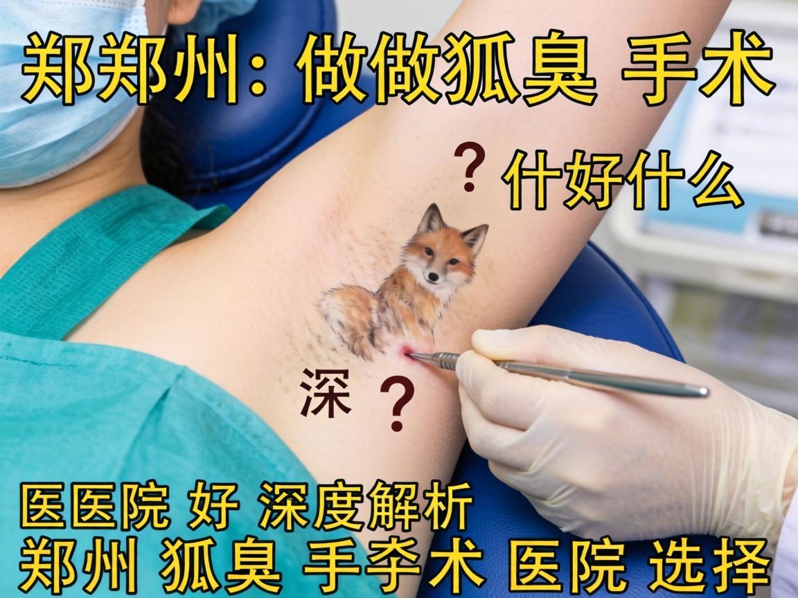 郑州做狐臭手术什么医院好？深度解析郑州狐臭手术医院选择