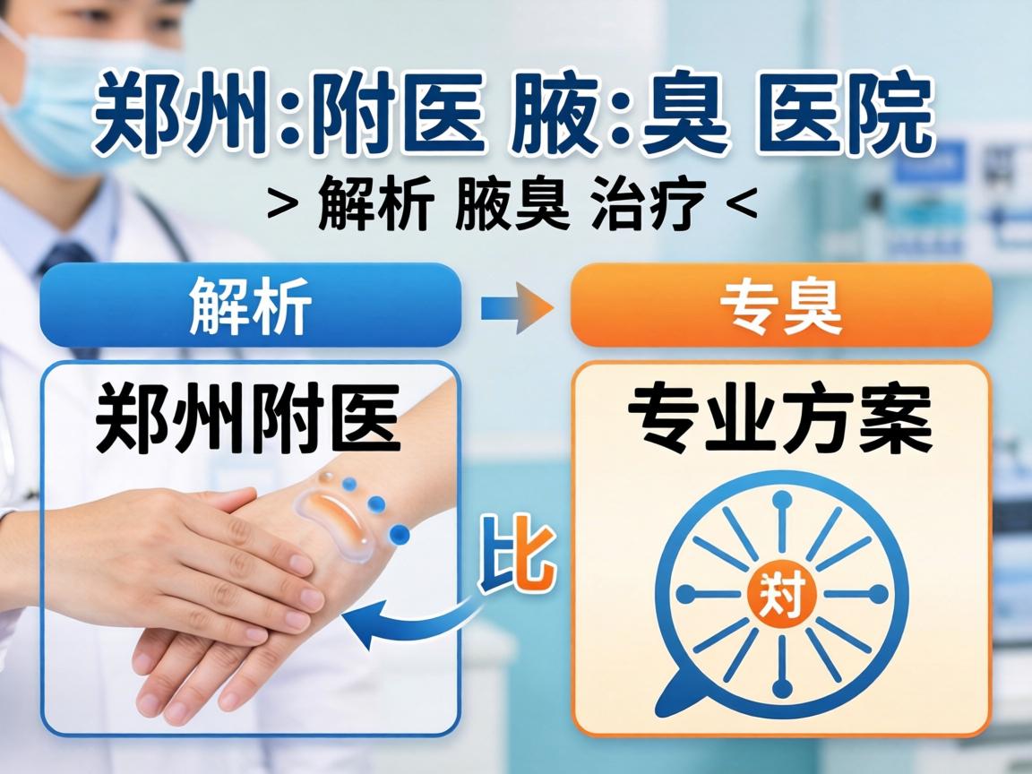 郑州附医腋臭医院解析腋臭治疗，郑州附医专业方案对比