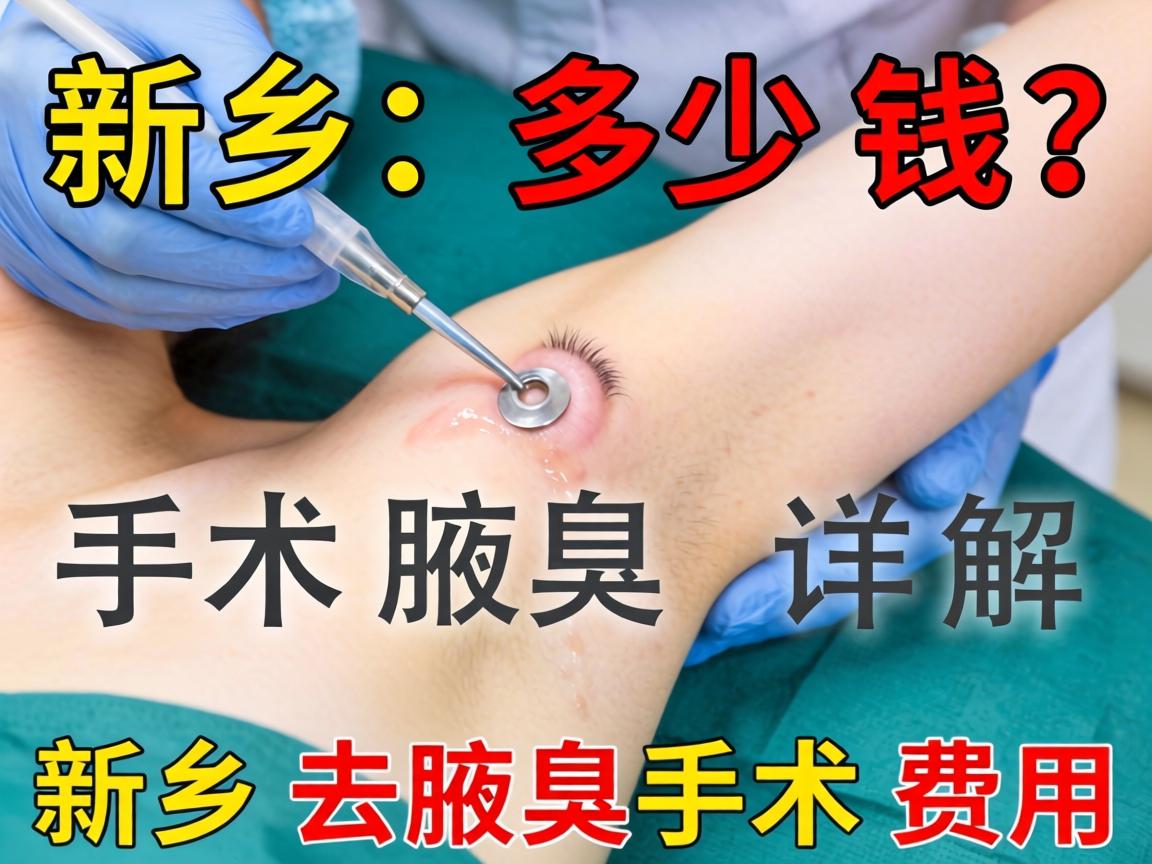 新乡腋臭手术多少钱？详解新乡去腋臭手术费用