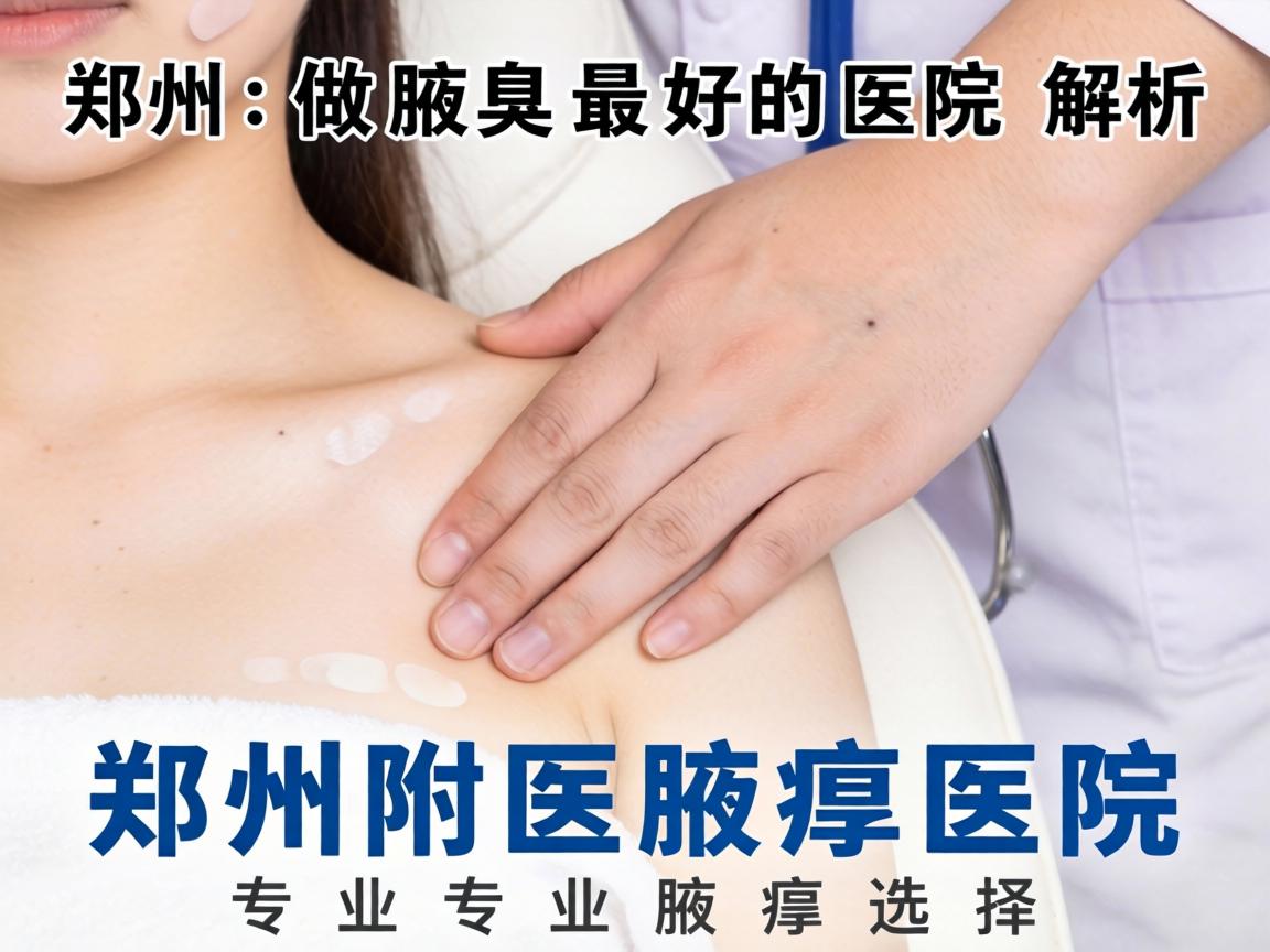 郑州做腋臭最好的医院解析，郑州附医腋臭医院的专业选择