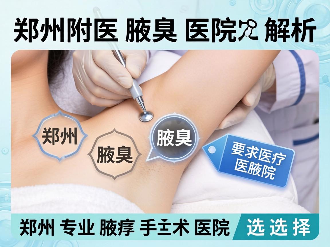 郑州附医腋臭医院解析，郑州专业腋臭手术医院的选择