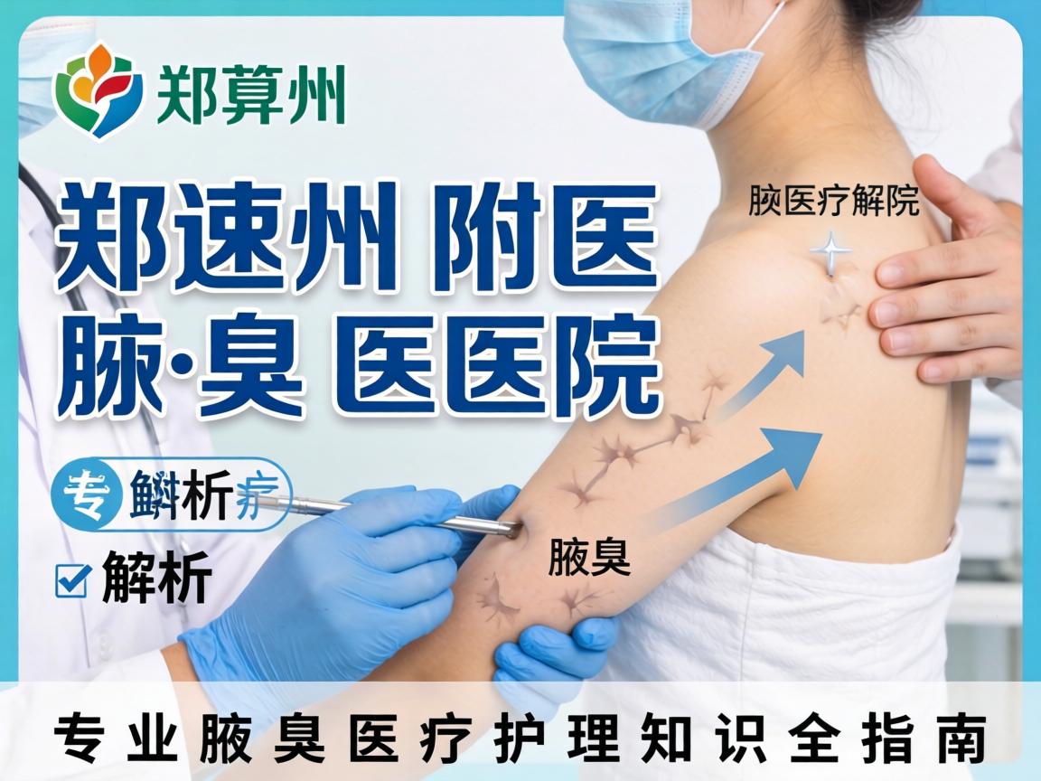 郑州附医腋臭医院解析，专业腋臭医疗护理知识全指南