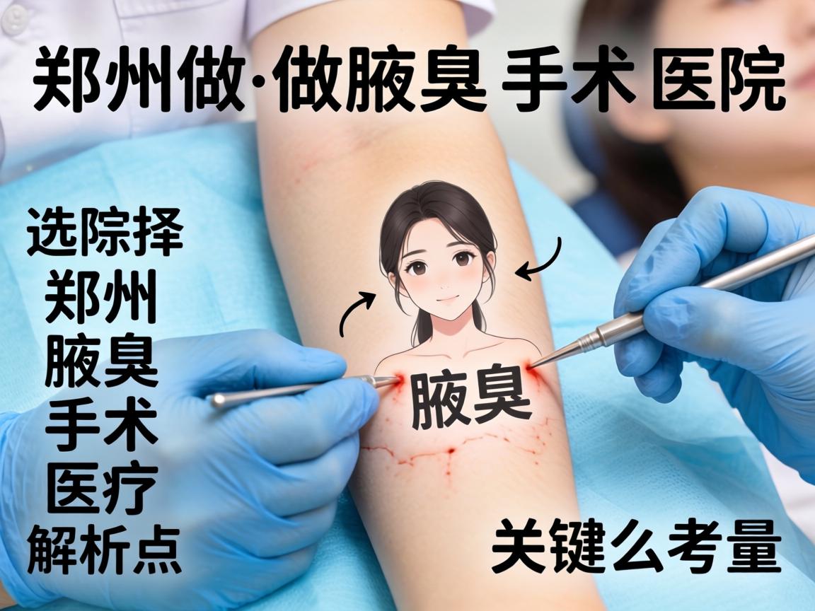 郑州做腋臭手术医院解析，选择郑州腋臭手术医院的关键考量