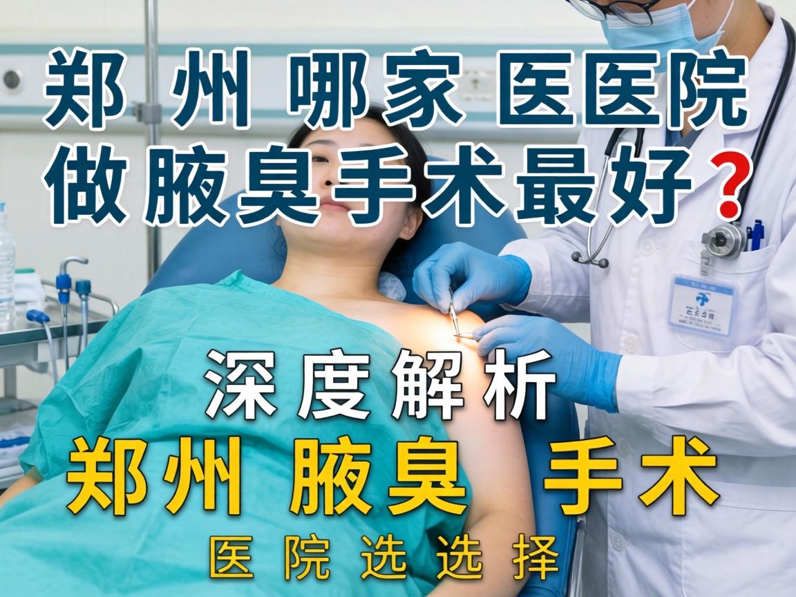 郑州哪家医院做腋臭手术最好?深度解析郑州腋臭手术医院选择 郑州哪家医院做腋臭手术最好?深度解析郑州腋臭手术医院选择