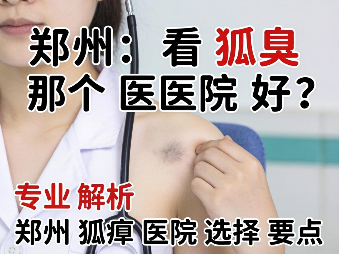 郑州看狐臭那个医院好？专业解析郑州狐臭医院选择要点