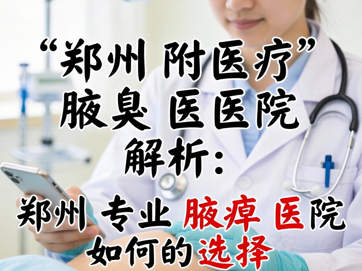 郑州附医腋臭医院解析，郑州专业腋臭医院如何选择