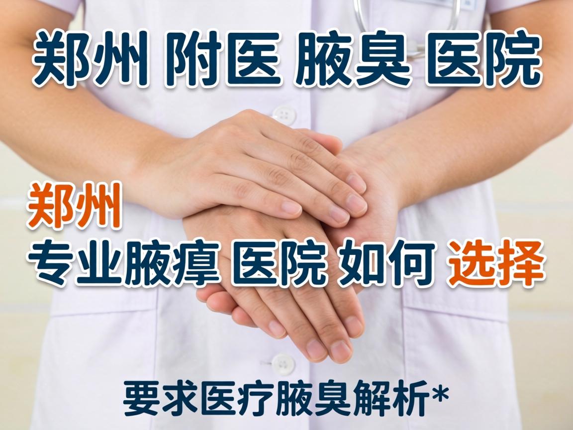 郑州附医腋臭医院解析，郑州专业腋臭医院如何选择