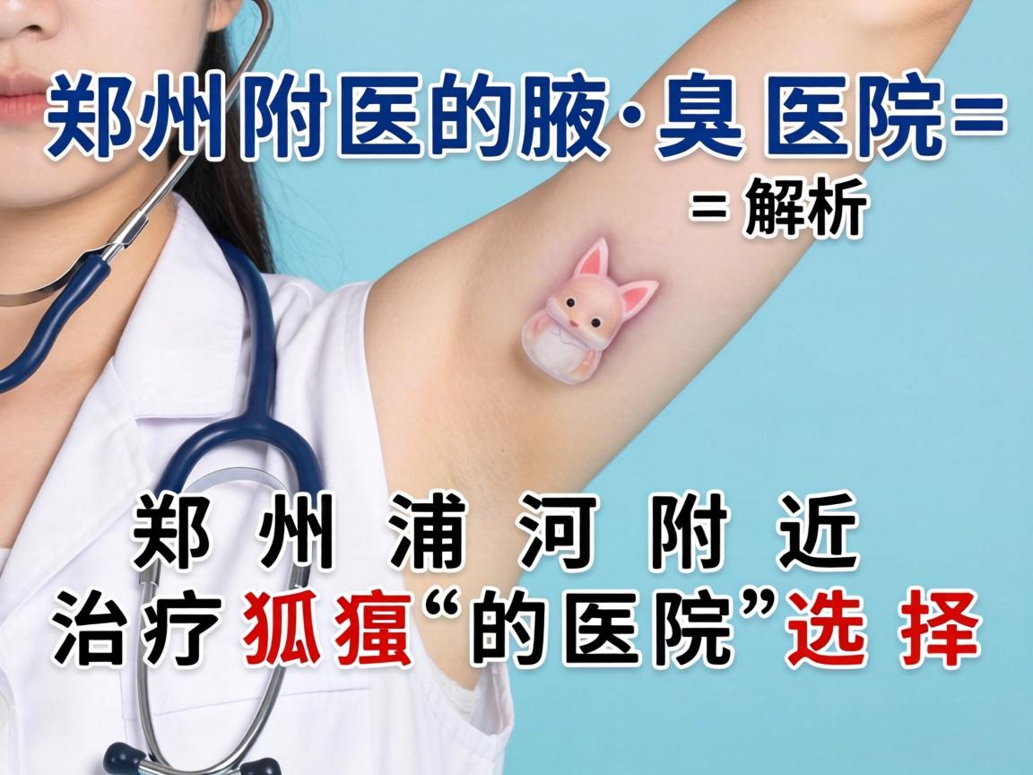 郑州附医腋臭医院解析，在郑州浦江附近治疗狐臭的医院选择