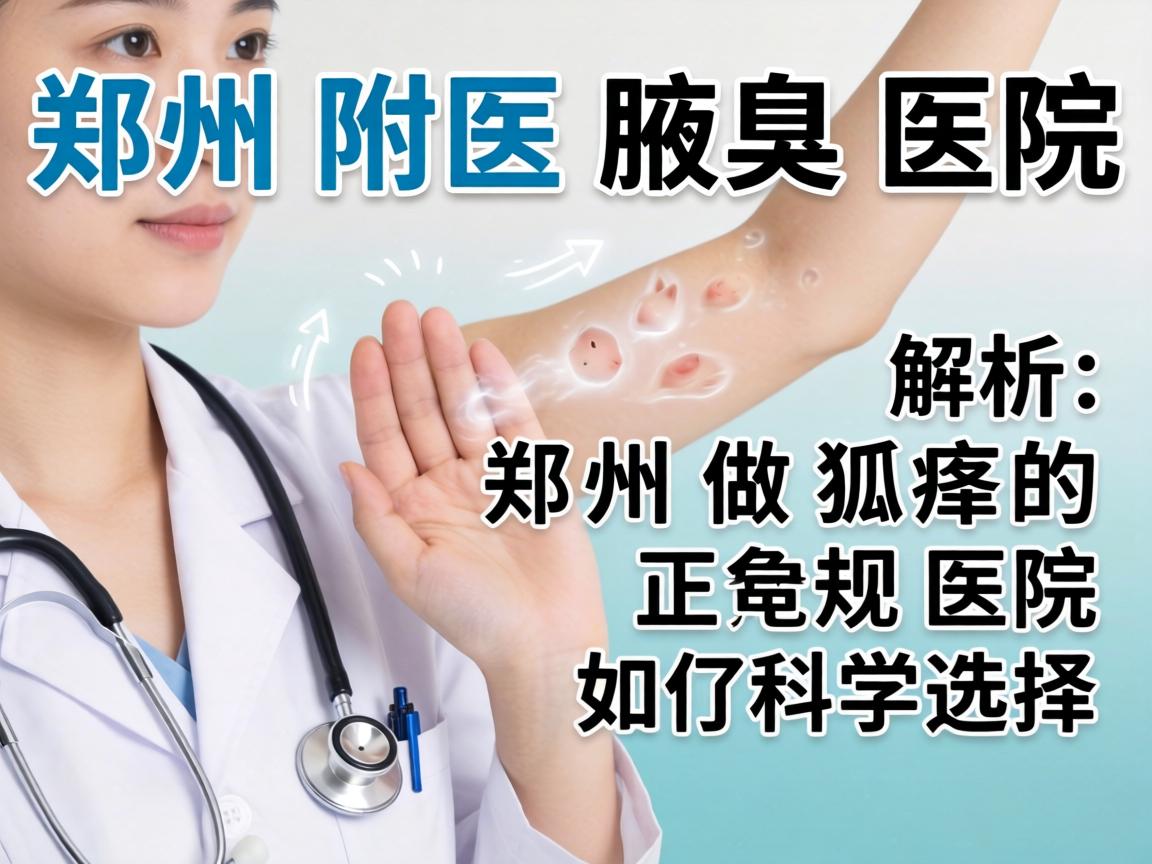 郑州附医腋臭医院解析，郑州做狐臭的正规医院如何科学选择