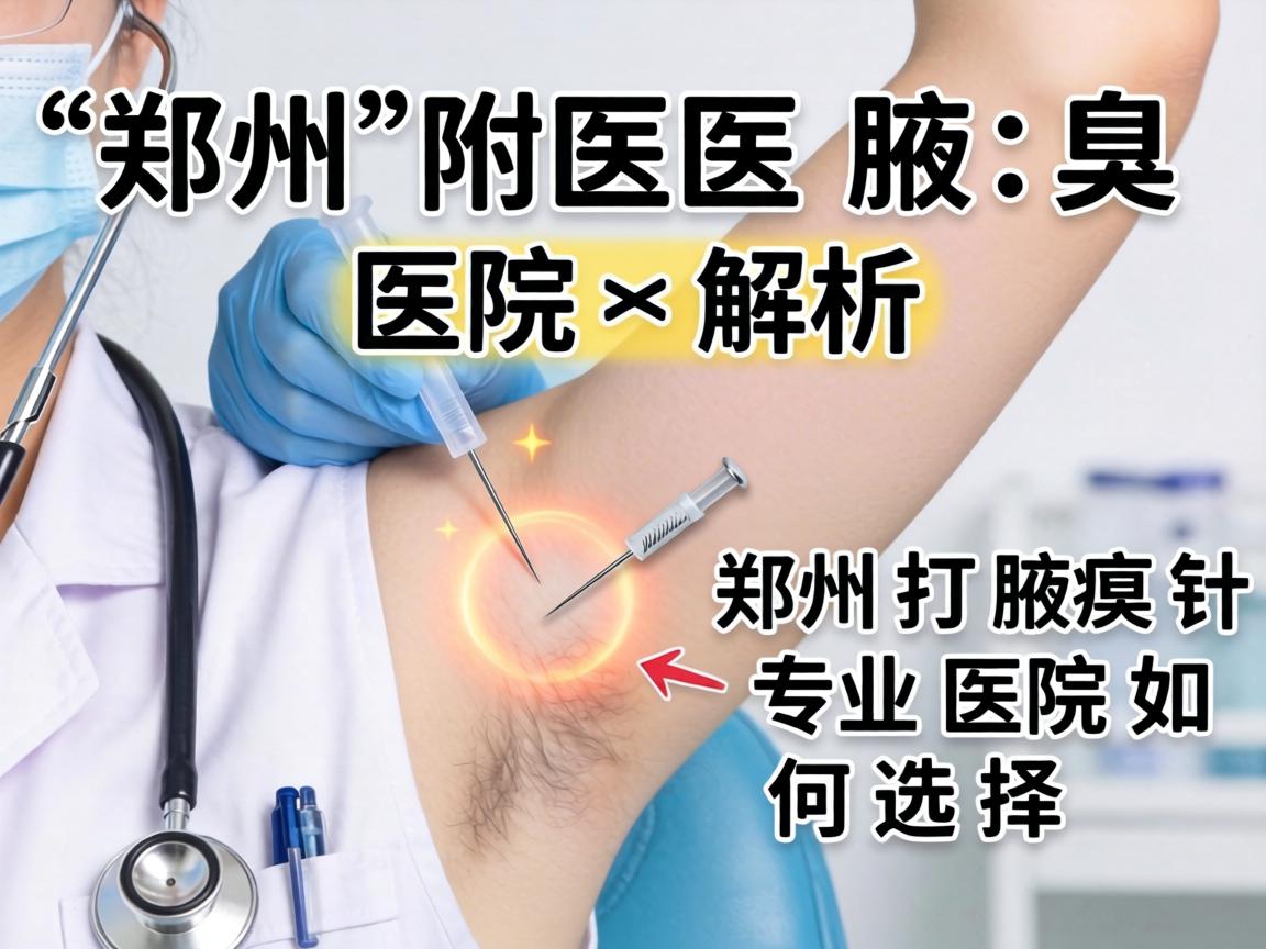 郑州附医腋臭医院解析，郑州打腋臭针，专业医院如何选择