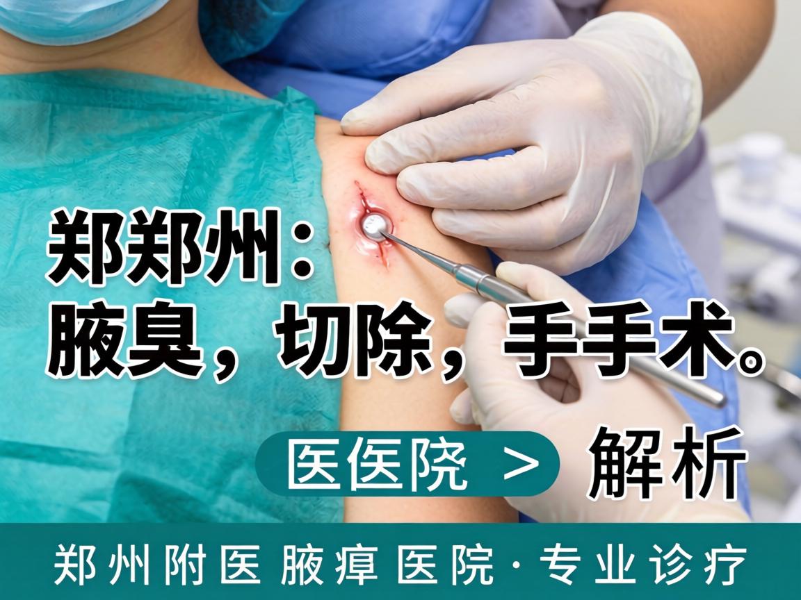 郑州腋臭切除手术医院解析，郑州附医腋臭医院的专业诊疗