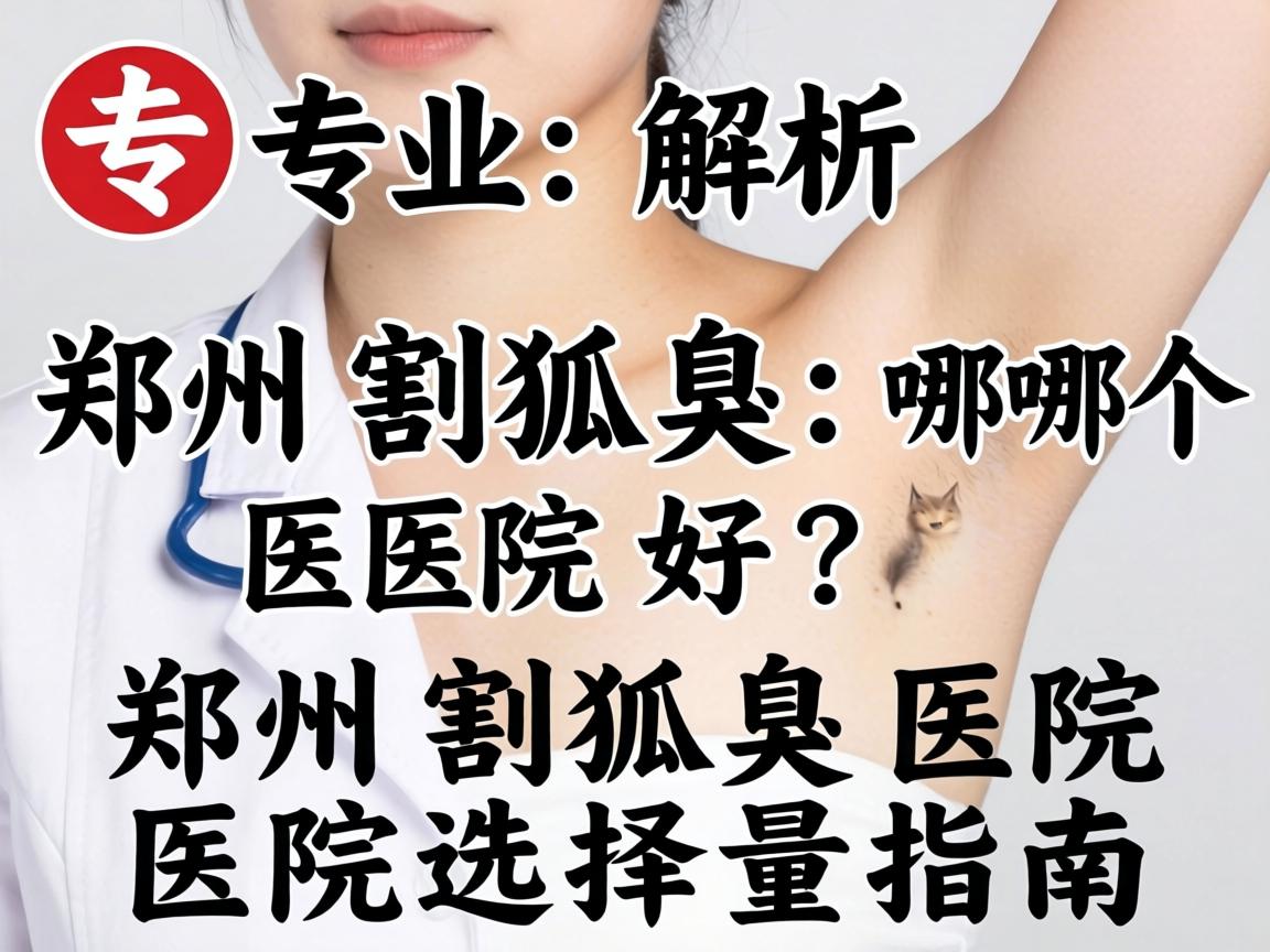 专业解析，郑州割狐臭哪个医院好？郑州割狐臭医院选择指南