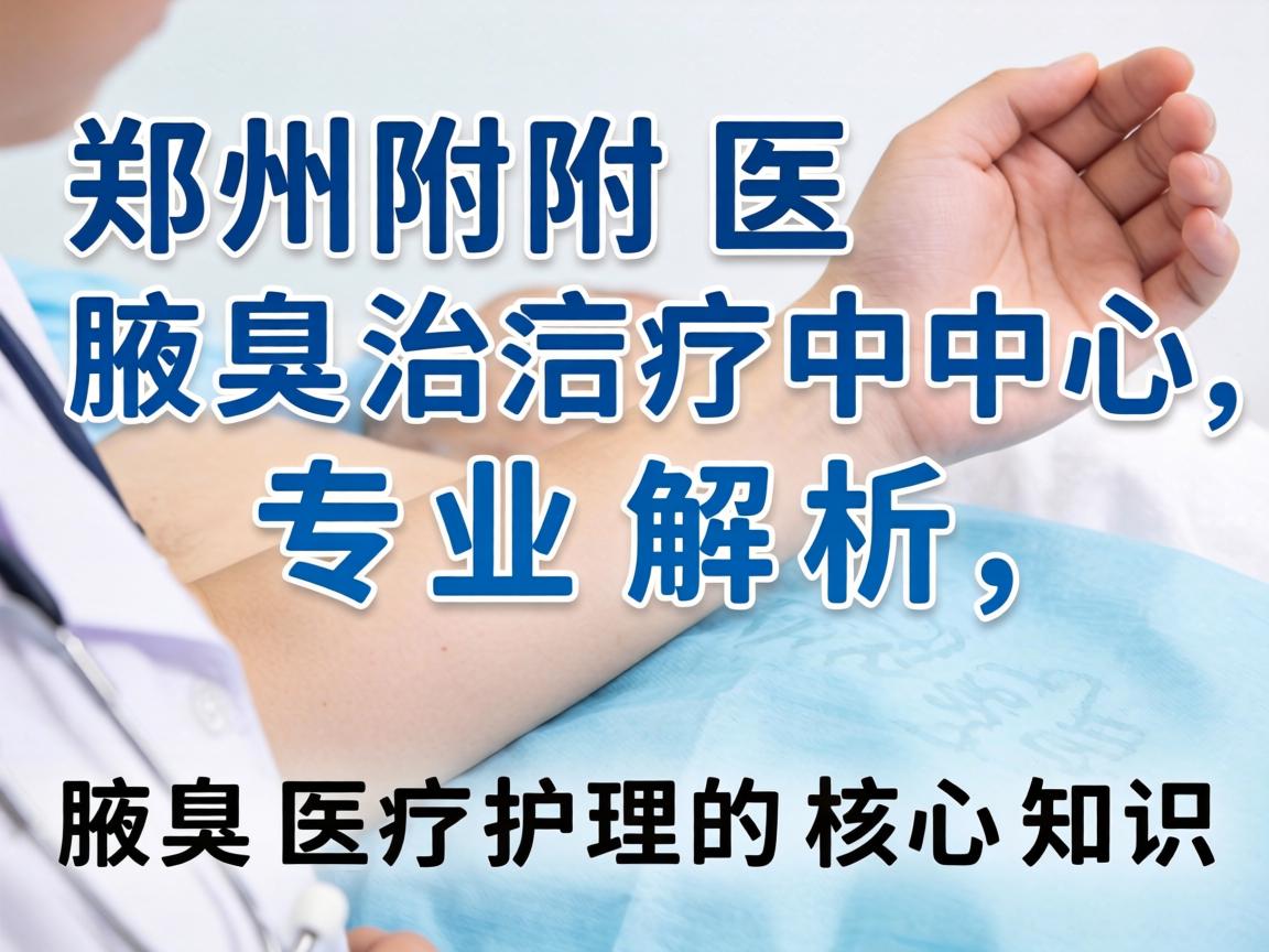 郑州附医腋臭治疗中心专业解析，腋臭医疗护理的核心知识