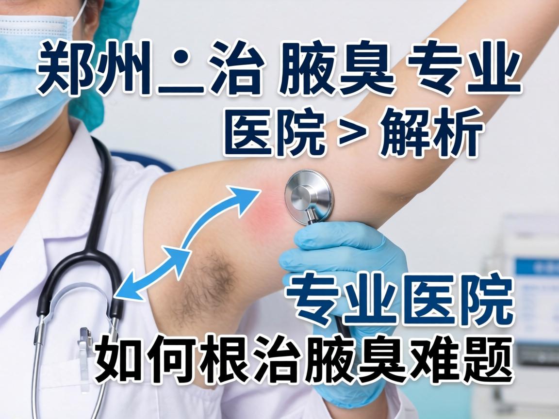 郑州治腋臭专业医院解析，专业医院如何根治腋臭难题
