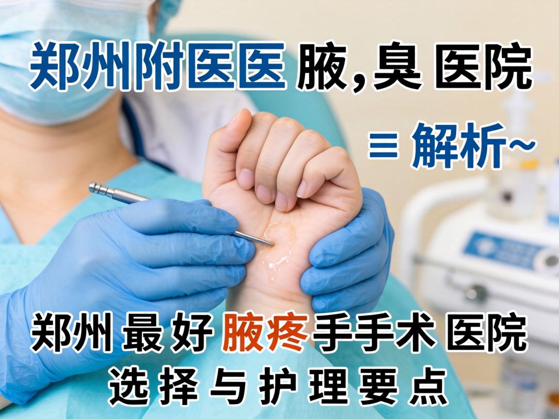 郑州附医腋臭医院解析，郑州最好腋臭手术医院的选择与护理要点