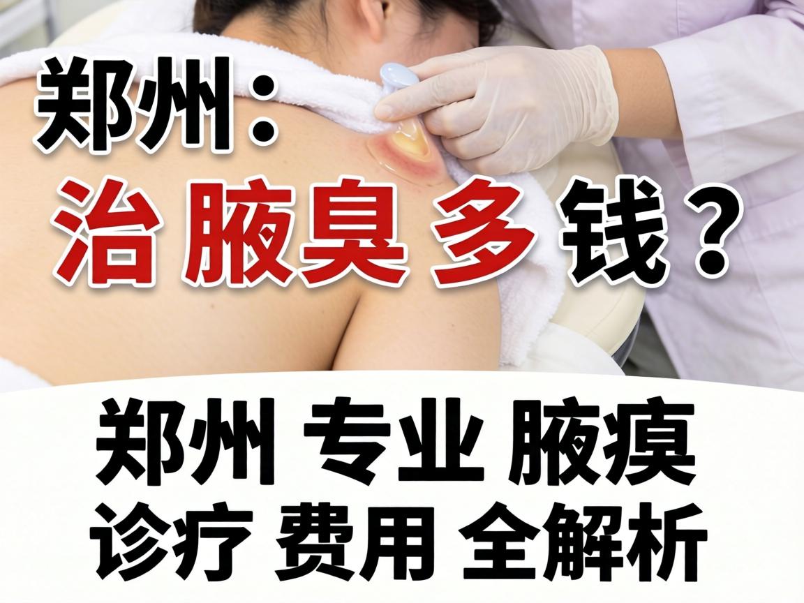 郑州治腋臭多钱？郑州专业腋臭诊疗费用全解析