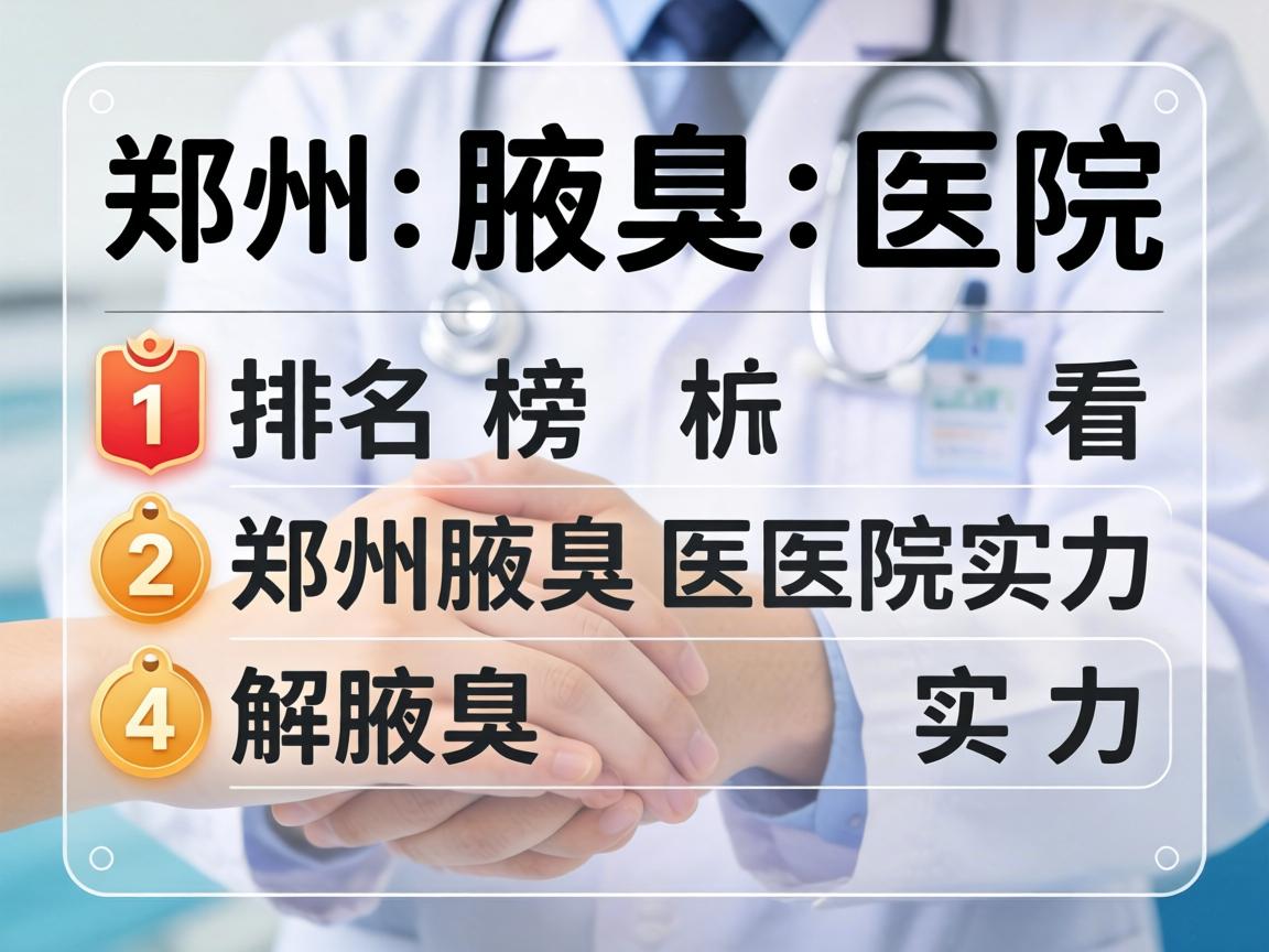 郑州腋臭医院排名榜解析，透过排名榜看郑州腋臭医院实力