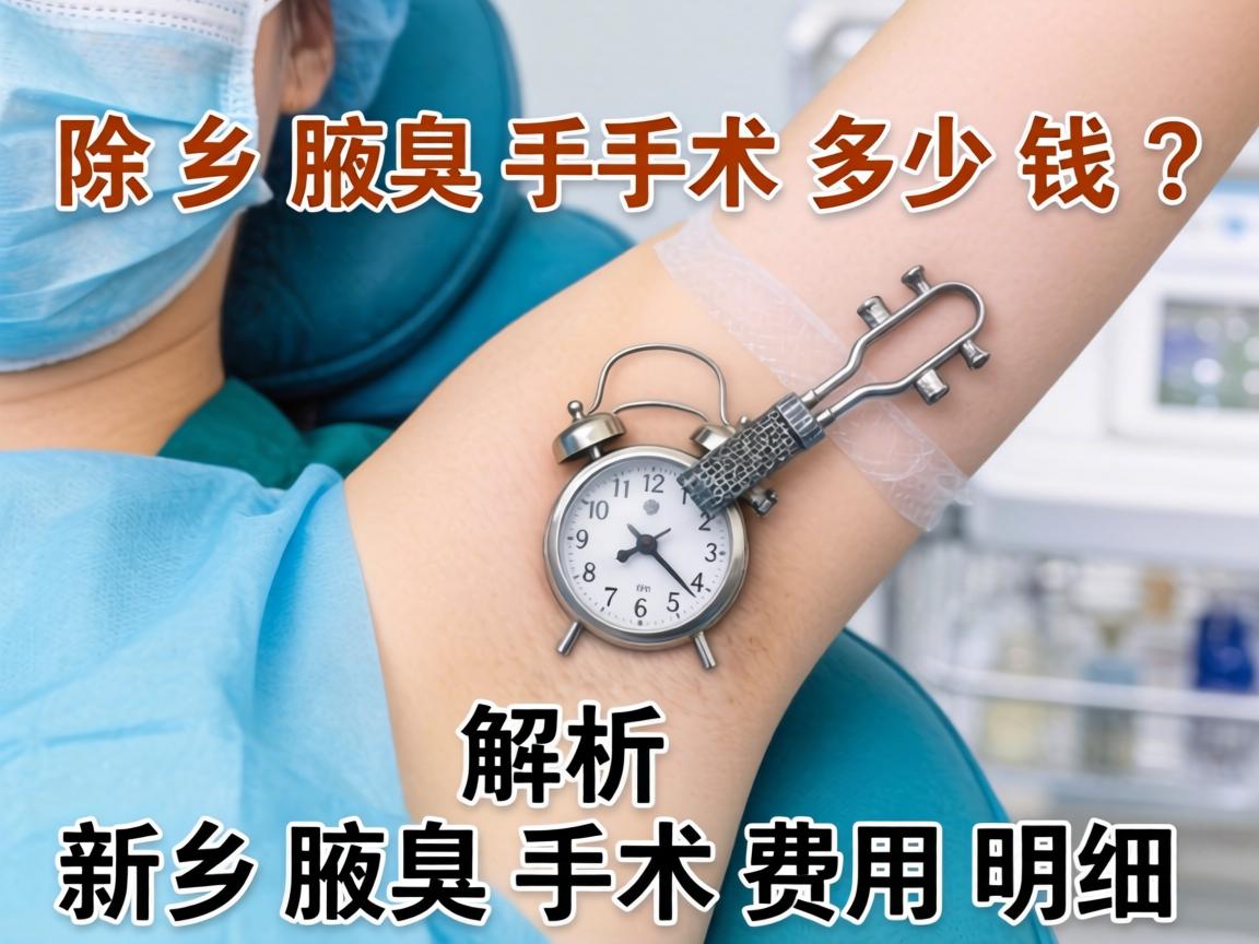 新乡除腋臭手术多少钱？解析新乡腋臭手术费用明细