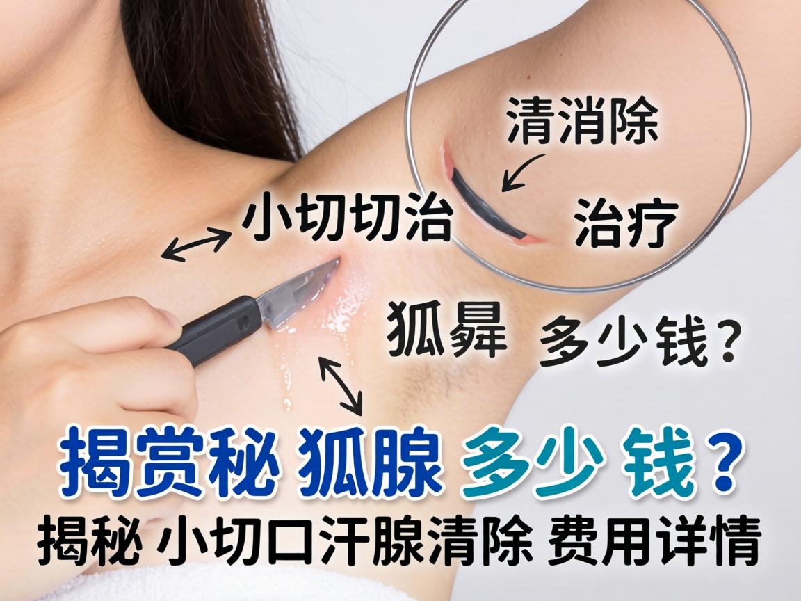 小切口汗腺清除治疗狐臭多少钱？揭秘小切口汗腺清除费用详情