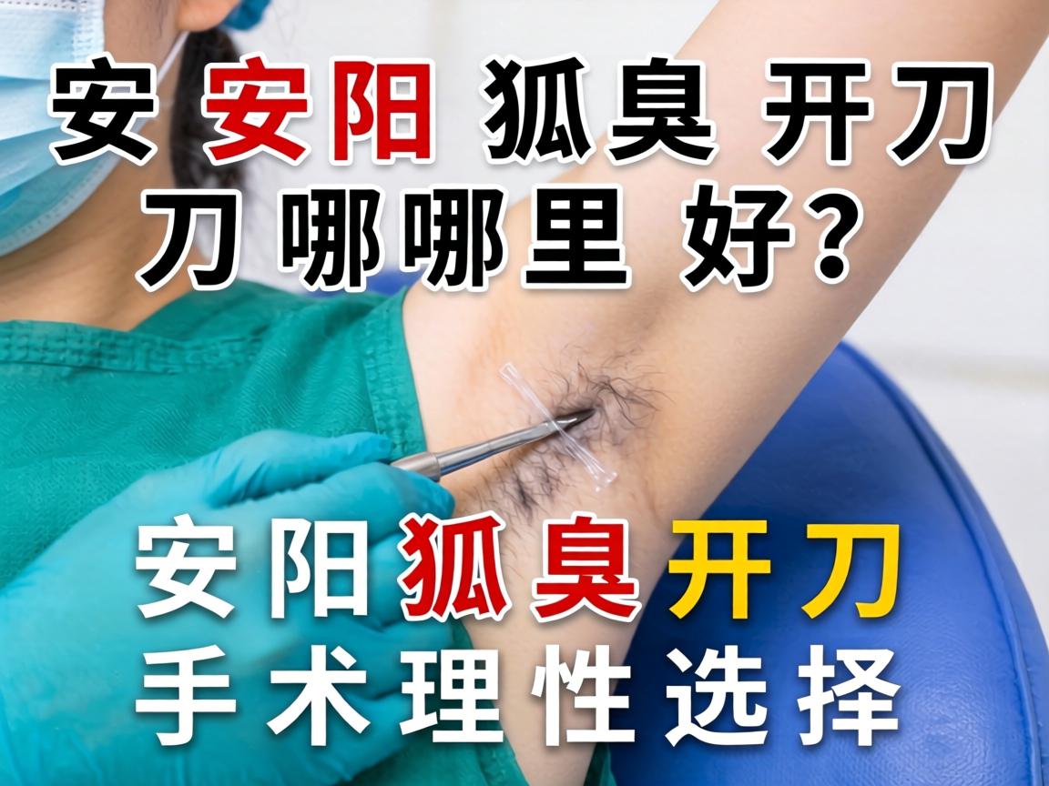 安阳狐臭开刀哪里好？详解安阳狐臭开刀手术的理性选择