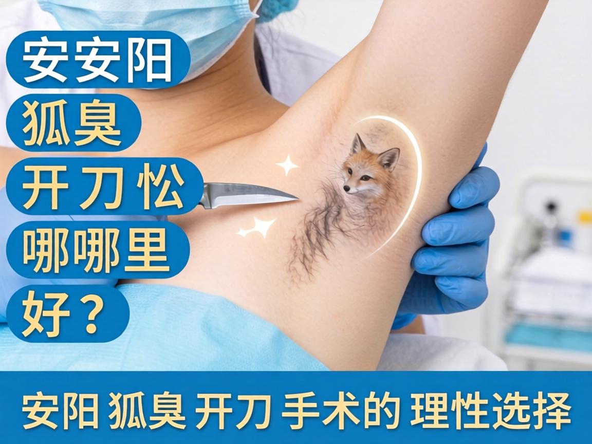安阳狐臭开刀哪里好？详解安阳狐臭开刀手术的理性选择