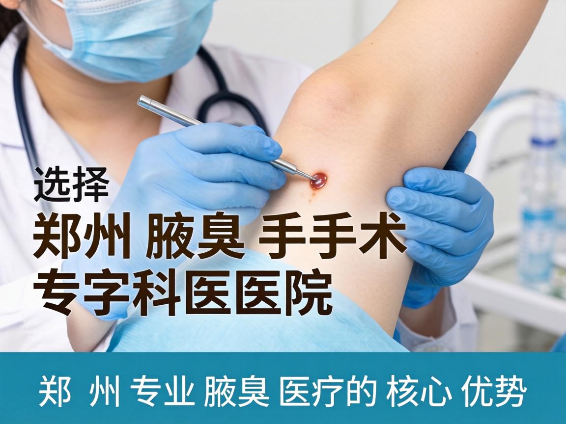 选择郑州腋臭手术专科医院，解析郑州专业腋臭医疗的核心优势
