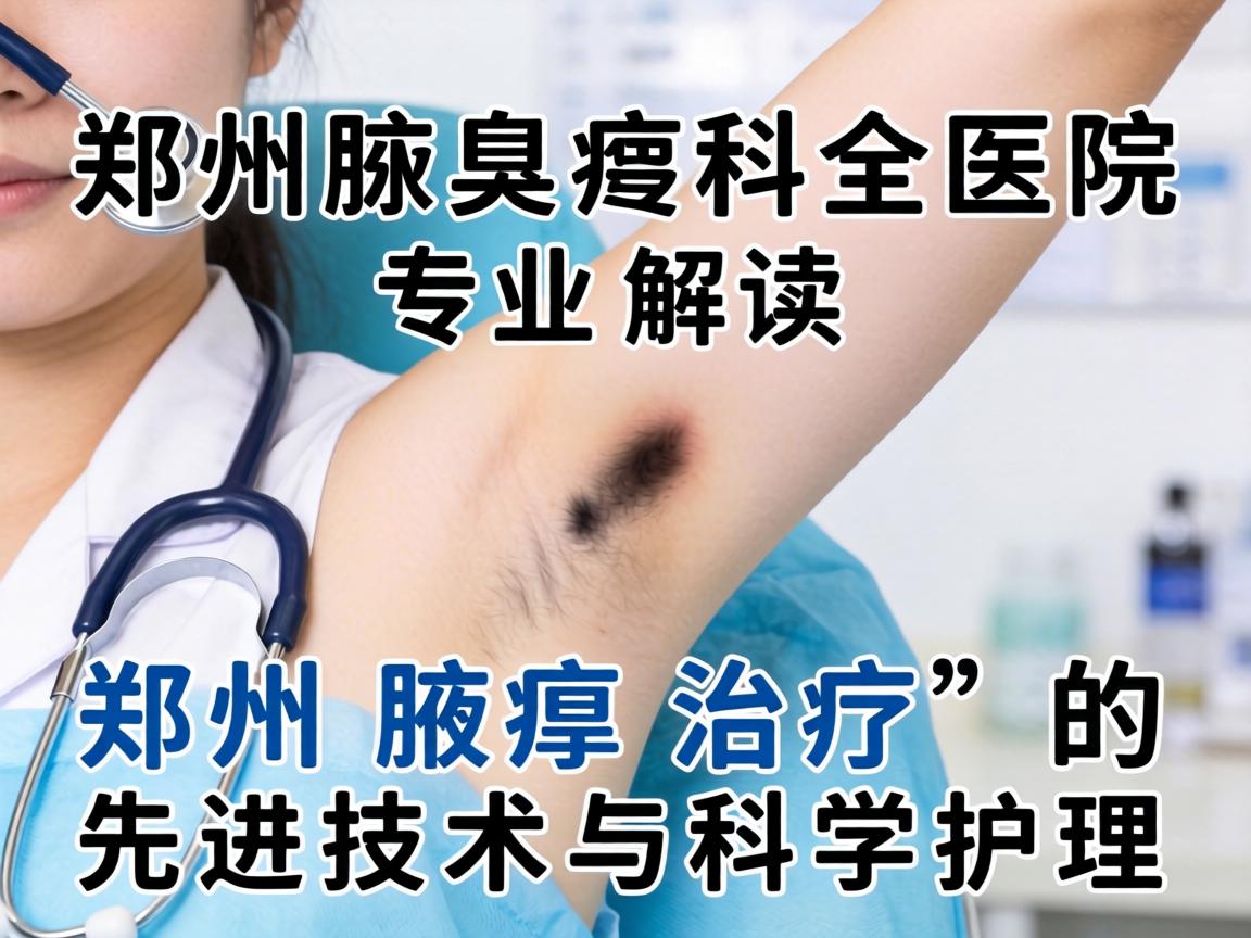 郑州腋臭科医院专业解读，郑州腋臭治疗的先进技术与科学护理