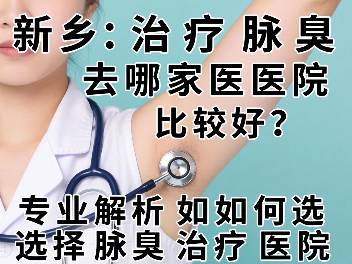 新乡治疗腋臭去哪家医院比较好？专业解析如何选择腋臭治疗医院