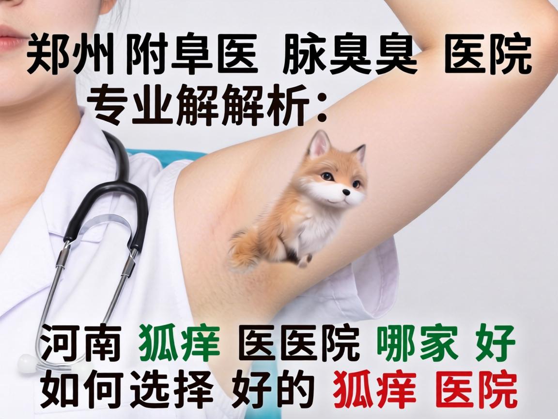 郑州附医腋臭医院专业解析，河南狐臭医院哪家好，如何选择好的狐臭医院