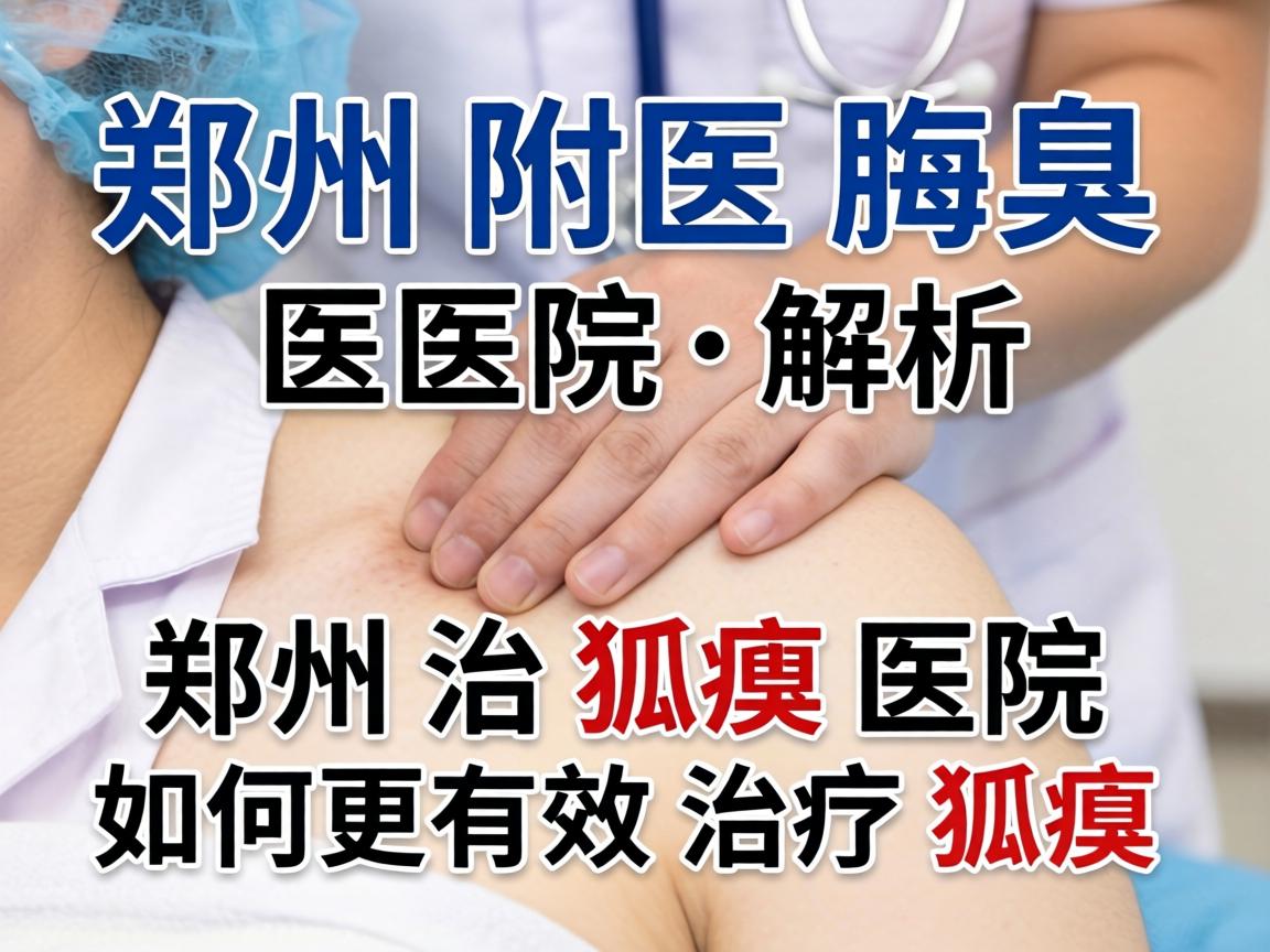 郑州附医腋臭医院解析，郑州治狐臭医院如何更有效治疗狐臭