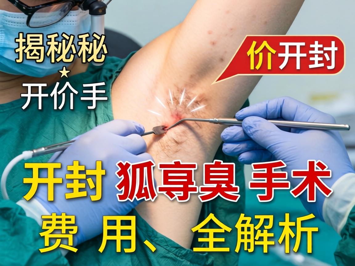 揭秘开封狐臭手术价格 开封狐臭手术费用全解析
