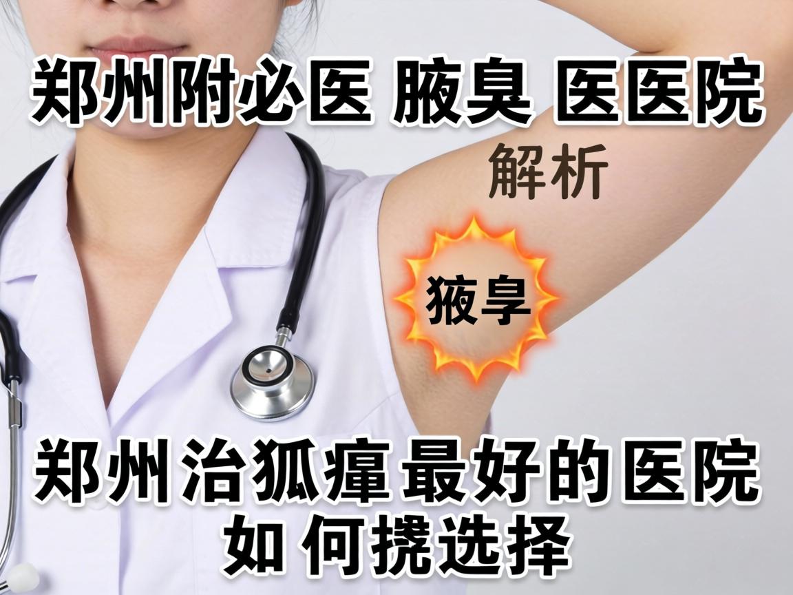 郑州附医腋臭医院解析，郑州治狐臭最好的医院如何选择