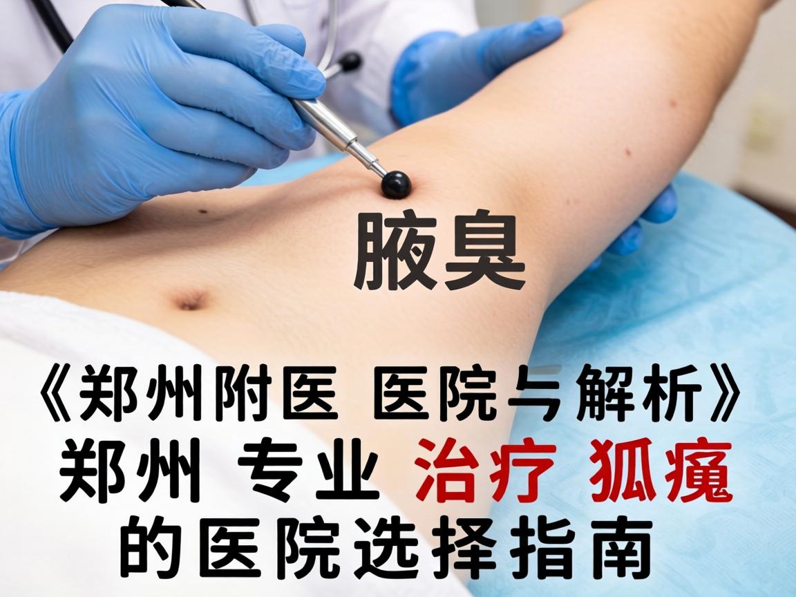 郑州附医腋臭医院解析，郑州专业治疗狐臭的医院选择指南