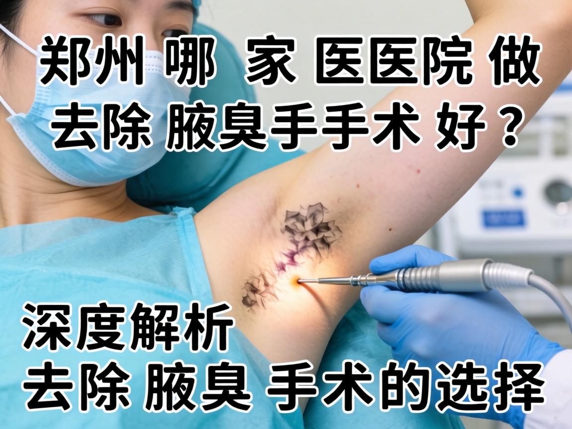 郑州哪家医院做去除腋臭手术好？深度解析去除腋臭手术的选择